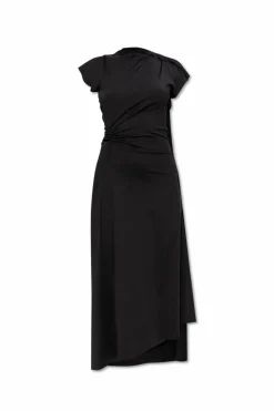 Victoria Beckham CZARNY Asymetryczna sukienka