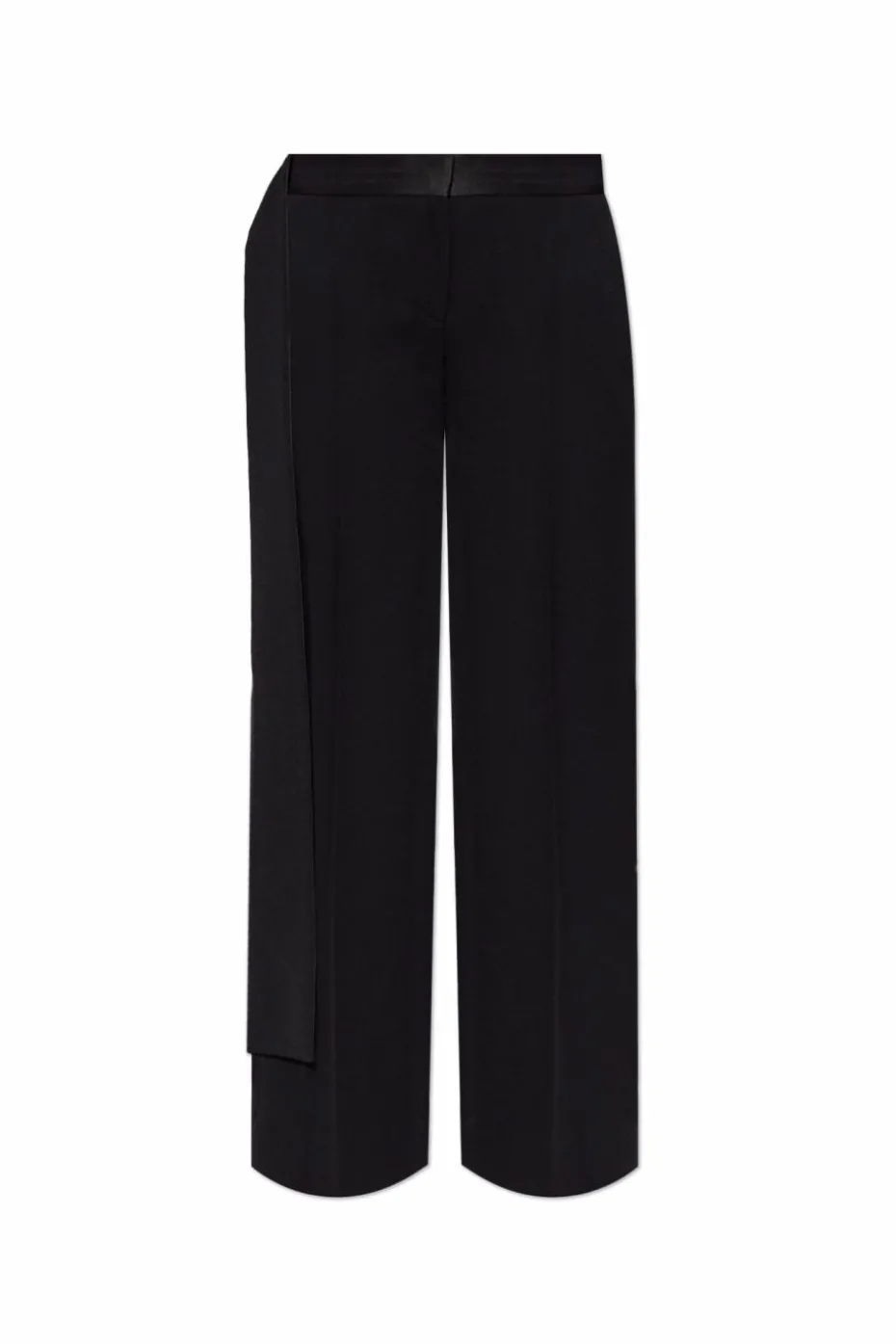 Victoria Beckham CZARNY Spodnie w kant
