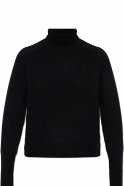 Victoria Beckham CZARNY Wełniany golf