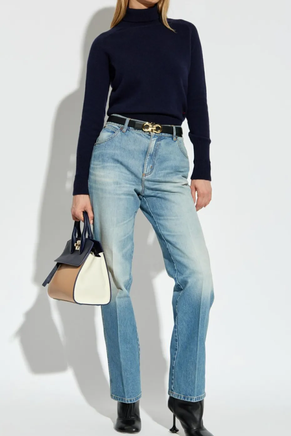 Victoria Beckham GRANATOWY Golf z logo