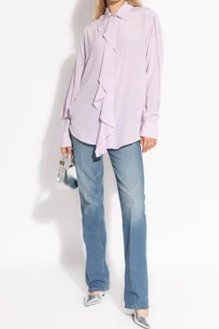 Victoria Beckham NIEBIESKI Jeansy z logo