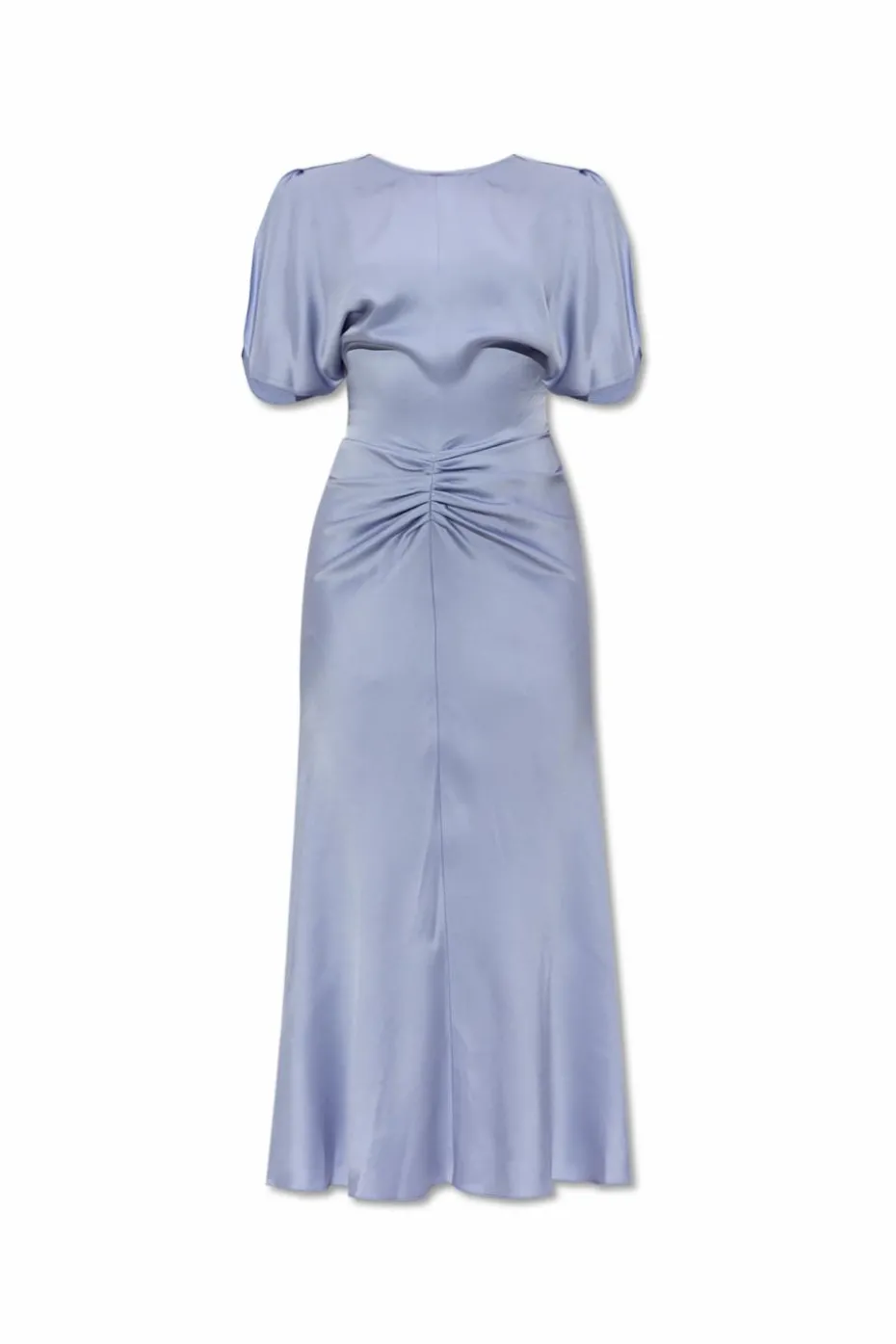Victoria Beckham NIEBIESKI Sukienka z drapowaniem w talii