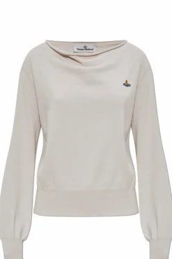 Vivienne Westwood beżowy Sweter z logo