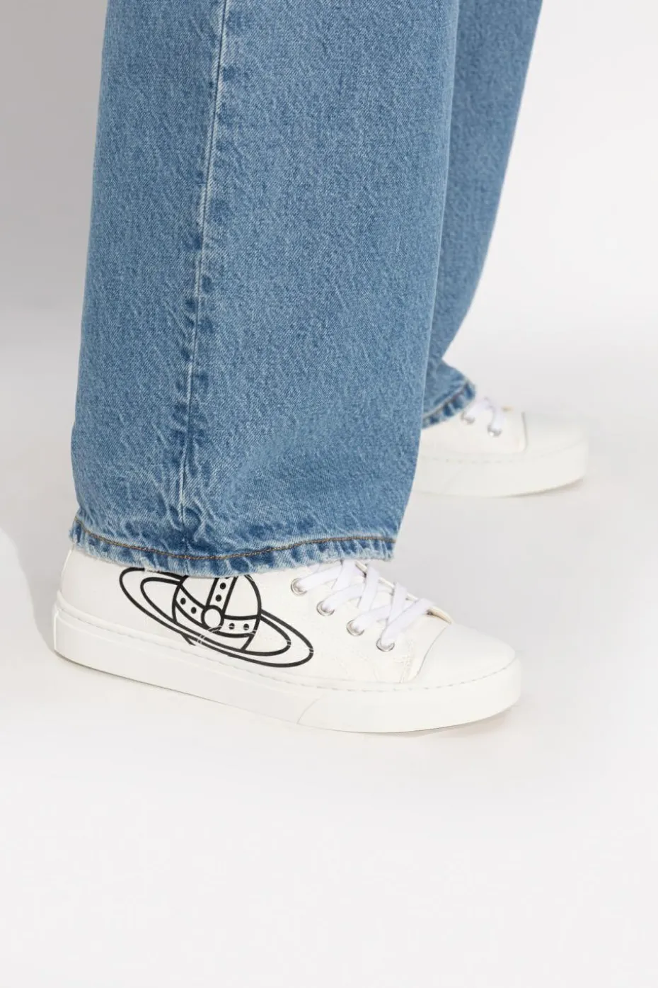 Vivienne Westwood BIAŁY Buty sportowe `Plimsoll Low Top`