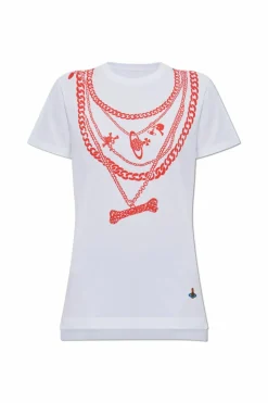 Vivienne Westwood BIAŁY T-shirt z nadrukiem