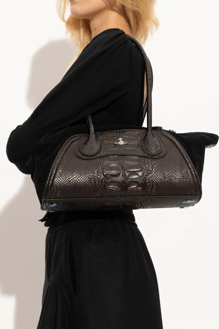 Vivienne Westwood BRĄZOWY Torba na ramię `Shirley`