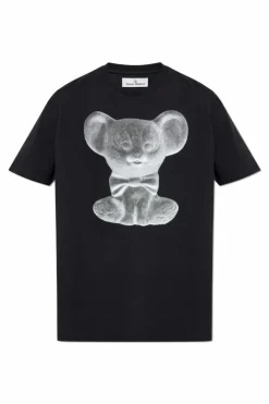 Vivienne Westwood CZARNY T-shirt z logo