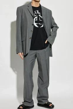 Vivienne Westwood CZARNY T-shirt z logo