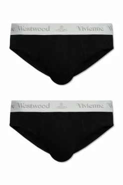 Vivienne Westwood CZARNY Dwupak slipów