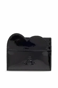 Vivienne Westwood CZARNY Skórzane etui na karty