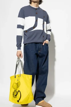 Vivienne Westwood GRANATOWY Jeansy z logo