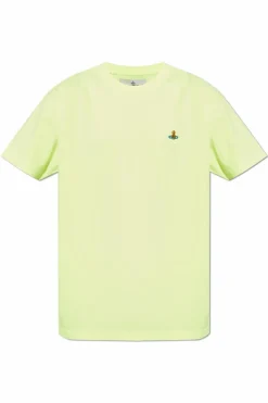 Vivienne Westwood neonowy T-shirt z logo