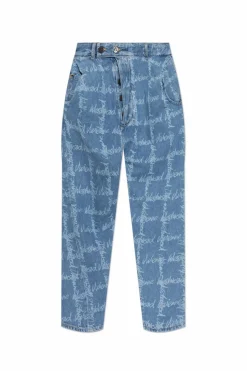 Vivienne Westwood NIEBIESKI Jeansy z logo