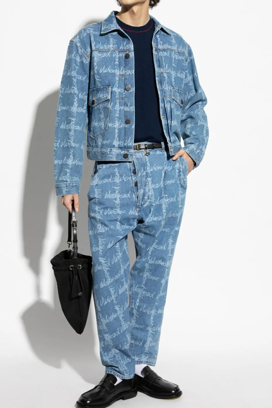Vivienne Westwood NIEBIESKI Jeansy z logo