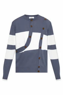 Vivienne Westwood NIEBIESKI Kardigan z logo