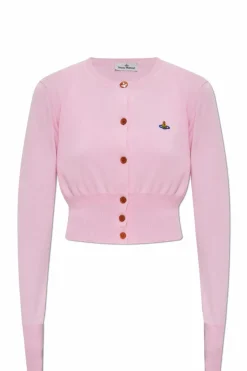 Vivienne Westwood RÓŻOWY Kardigan z logo