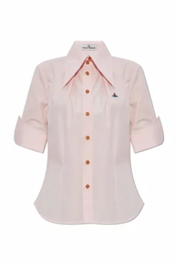 Vivienne Westwood RÓŻOWY Koszula z logo