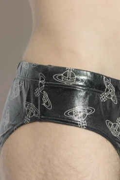 Vivienne Westwood SREBRNY Slipy kąpielowe