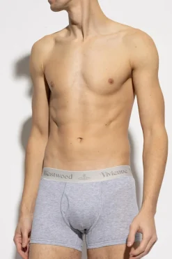 Vivienne Westwood SZARY Dwupak bokserek z logo