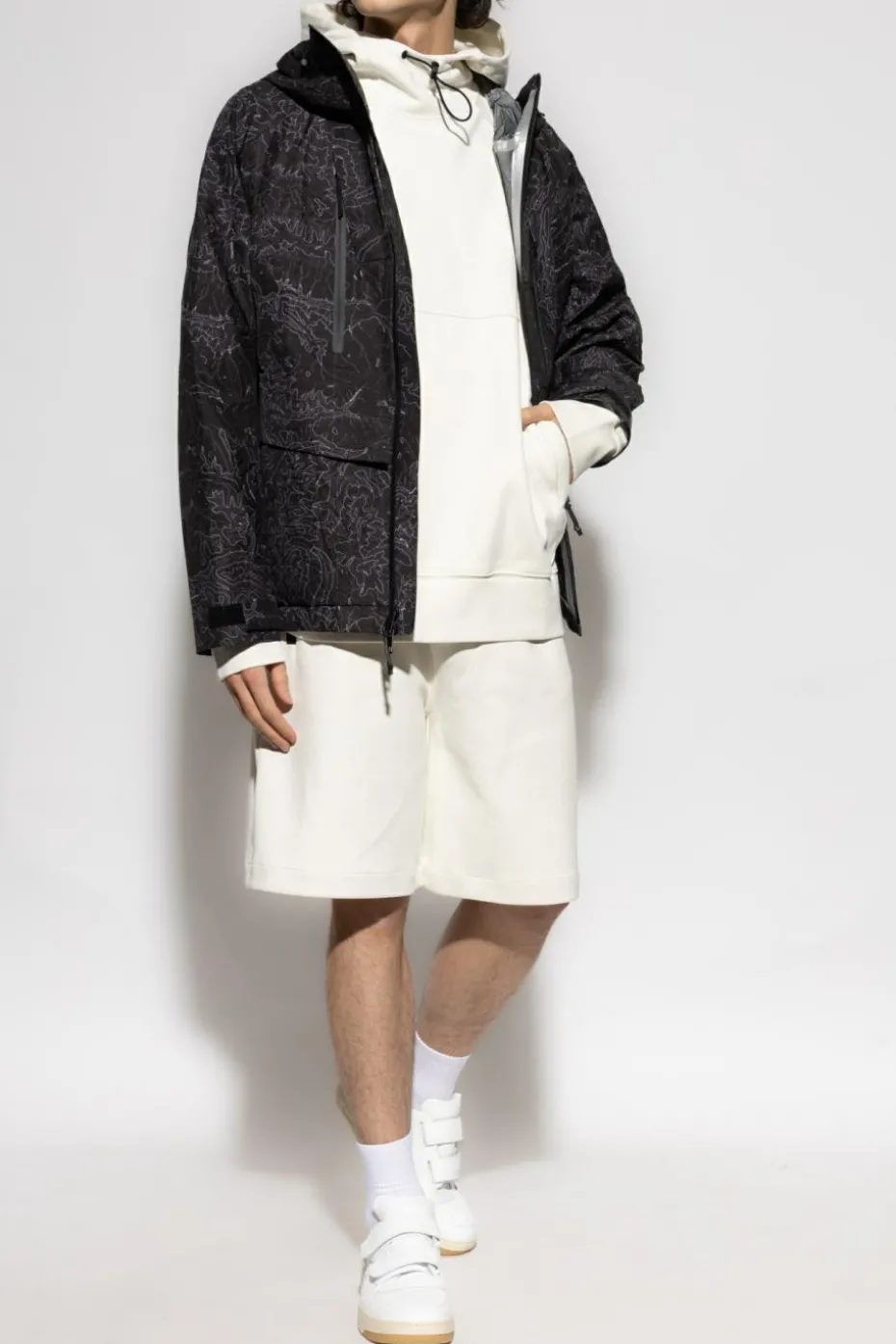 Woolrich BIAŁY Bluza z kapturem