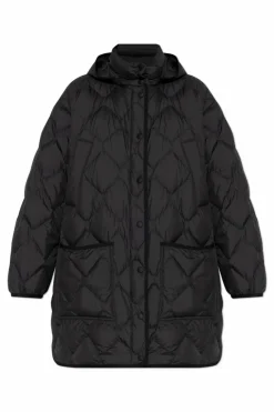 Woolrich CZARNY Kurtka puchowa z odpinanym kapturem