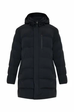 Woolrich CZARNY Kurtka puchowa z odpinanym kapturem