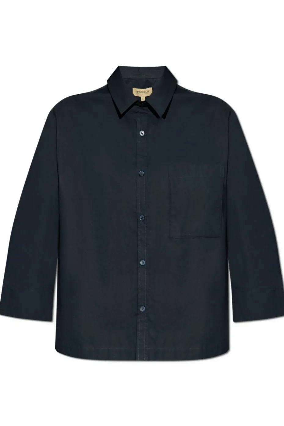 Woolrich GRANATOWY Bawełniana koszula