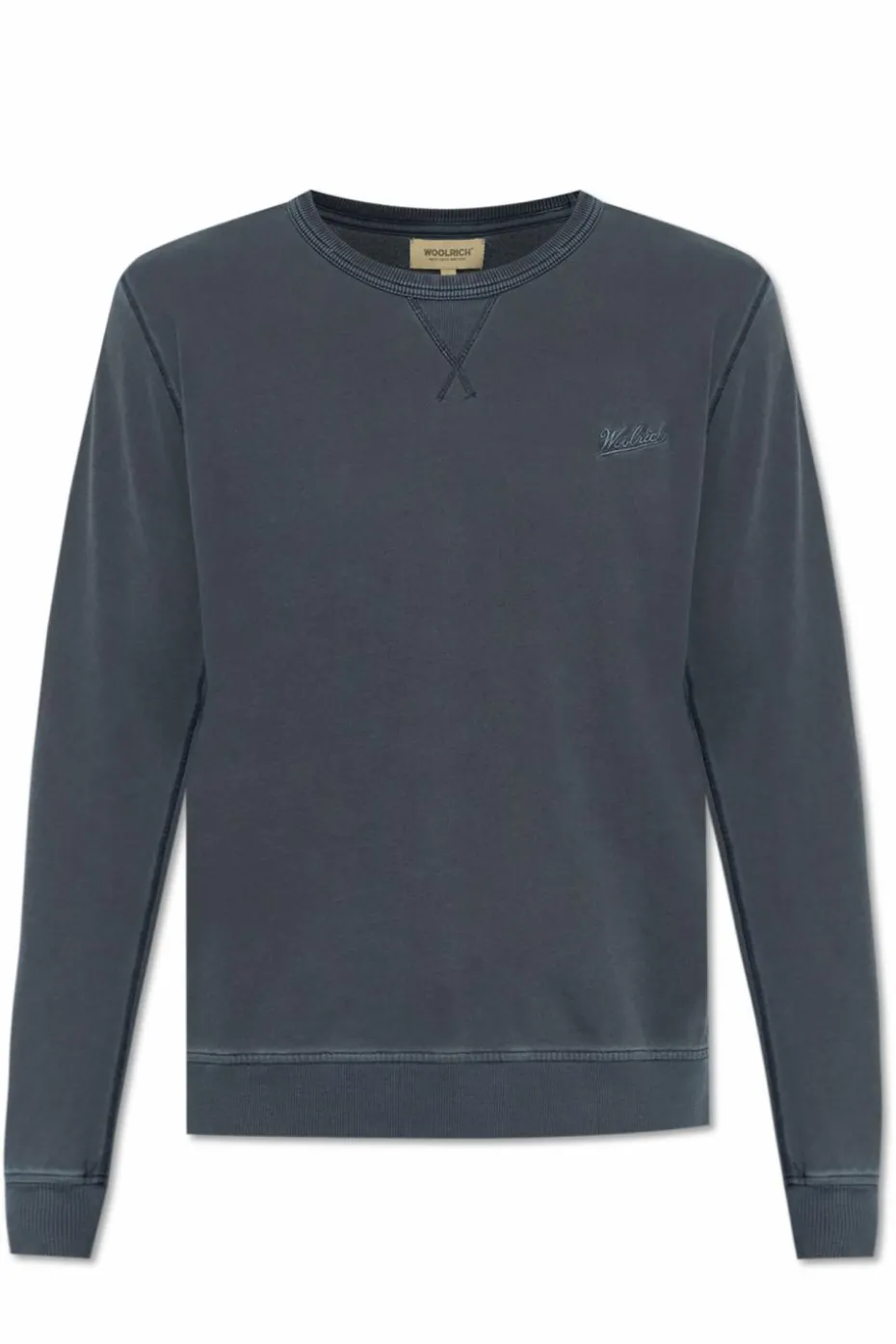 Woolrich GRANATOWY Bluza z wyszytym logo