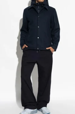 Woolrich GRANATOWY Kurtka z kapturem