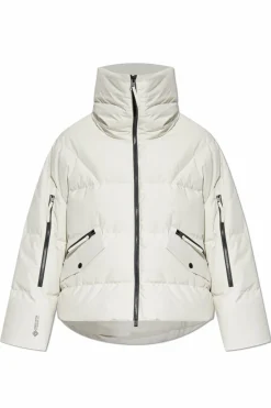Woolrich kremowy Kurtka narciarska z szerokim kołnierzem