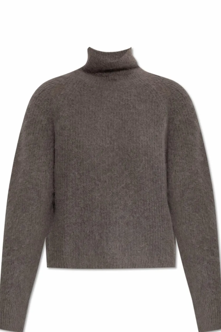 Woolrich SZARY Golf z naszywką z logo