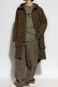 Woolrich ZIELONY Parka z motywem `moro`