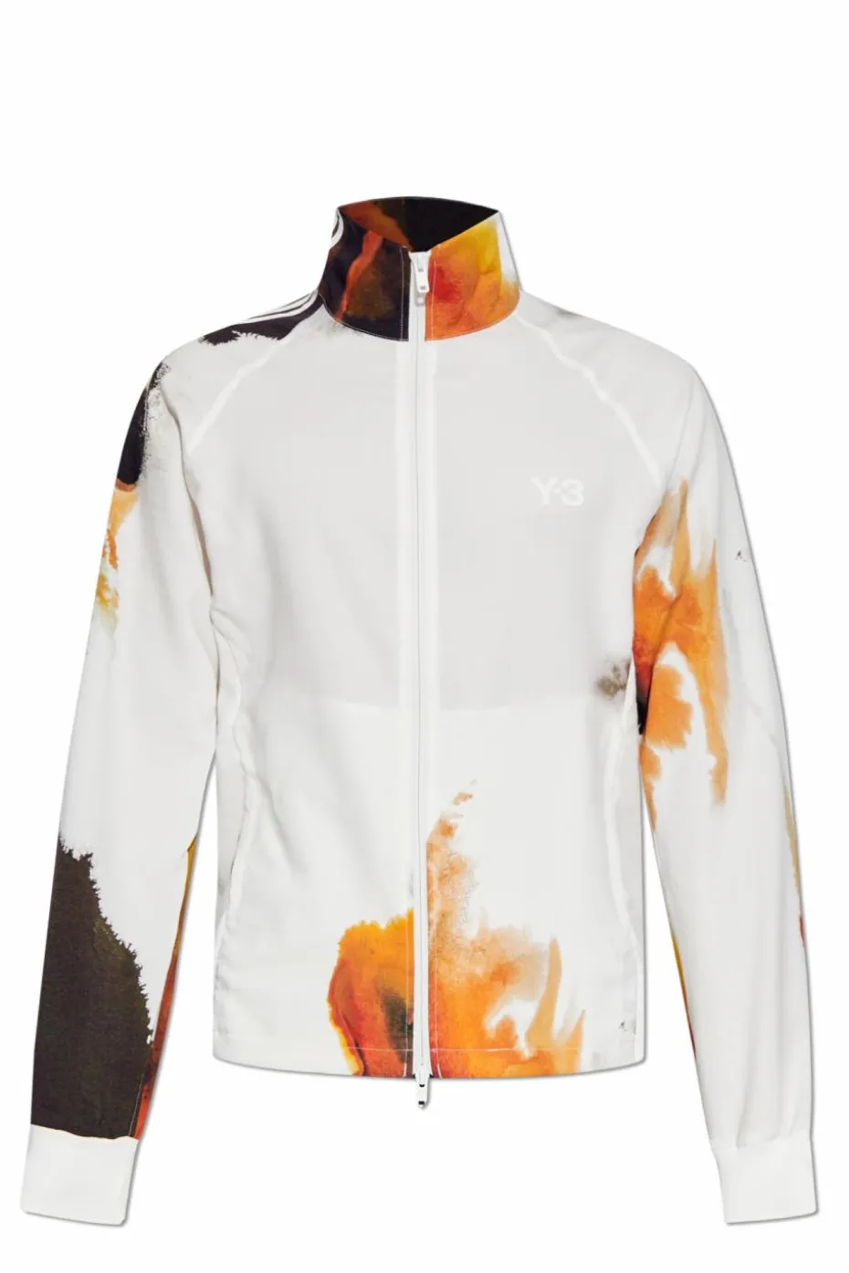 Y-3 BIAŁY Bluza ze stójką