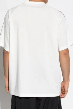 Y-3 BIAŁY T-shirt typu `oversize`