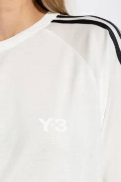 Y-3 BIAŁY T-shirt typu `oversize`