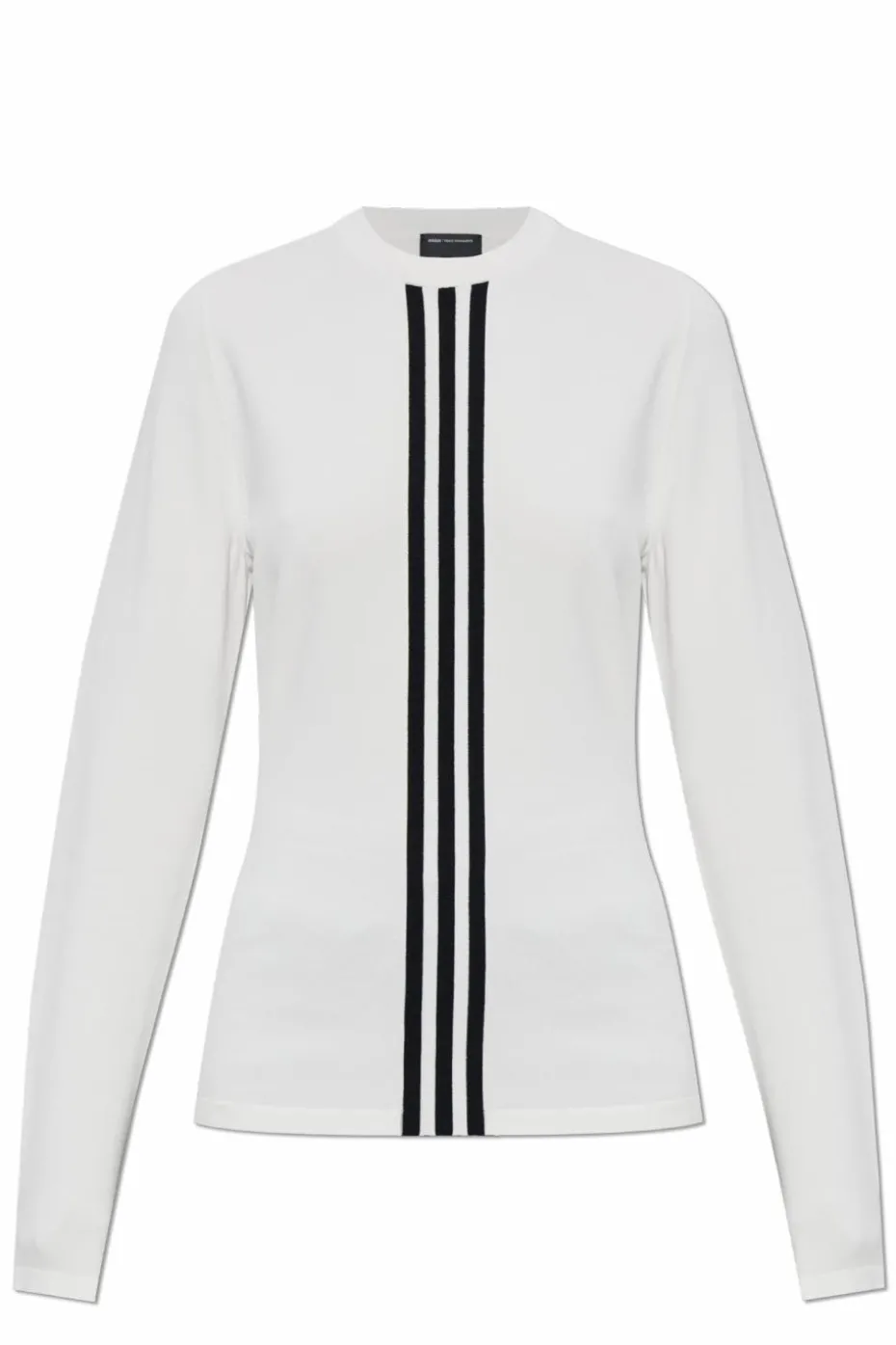 Y-3 BIAŁY T-shirt z długim rękawem ‘Cinch’
