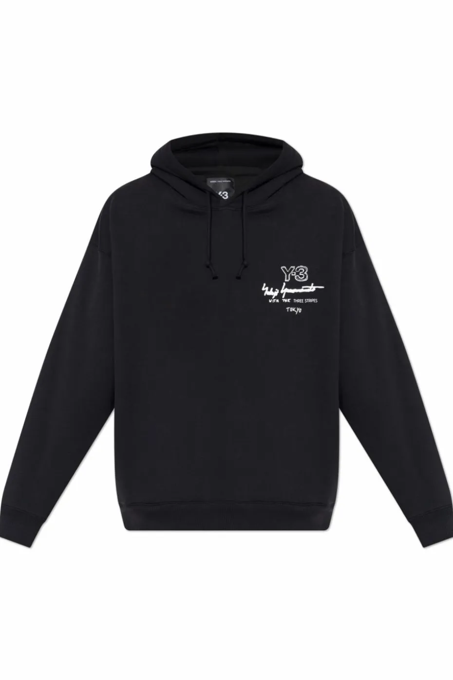 Y-3 CZARNY Bluza typu `oversize`