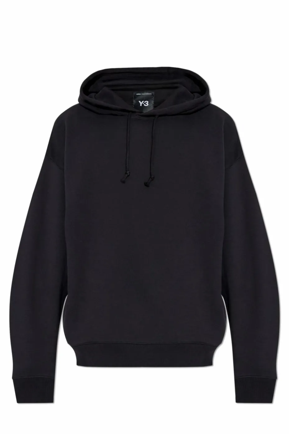 Y-3 CZARNY Bluza z kapturem