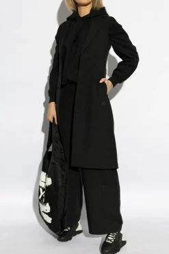 Y-3 CZARNY Bluza z kapturem