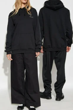Y-3 CZARNY Bluza z logo