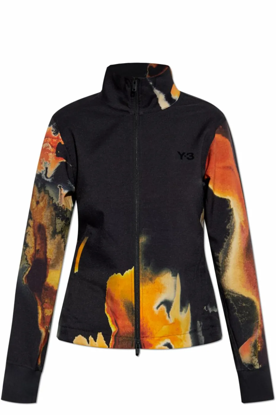 Y-3 CZARNY Bluza z nadrukiem