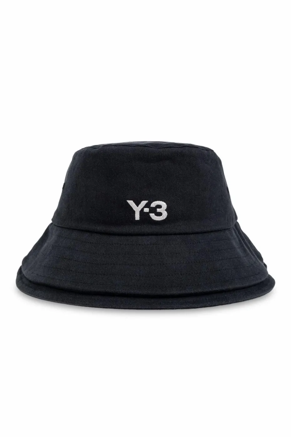Y-3 CZARNY Kapelusz z wyszytym logo