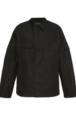 Y-3 CZARNY Kurtka z kieszeniami