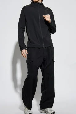 Y-3 CZARNY Lekka kurtka z kapturem