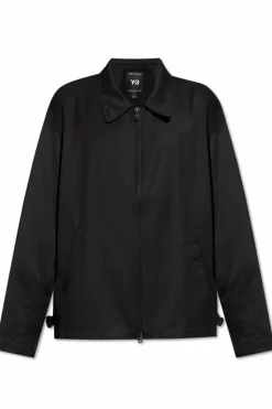 Y-3 CZARNY Lekka kurtka z logo