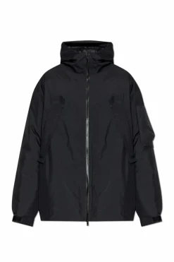 Y-3 CZARNY Ocieplana kurtka