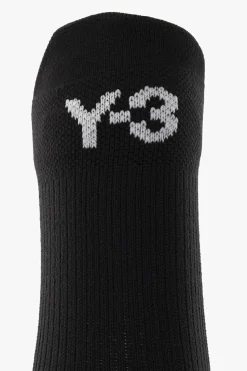Y-3 CZARNY Skarpety z logo