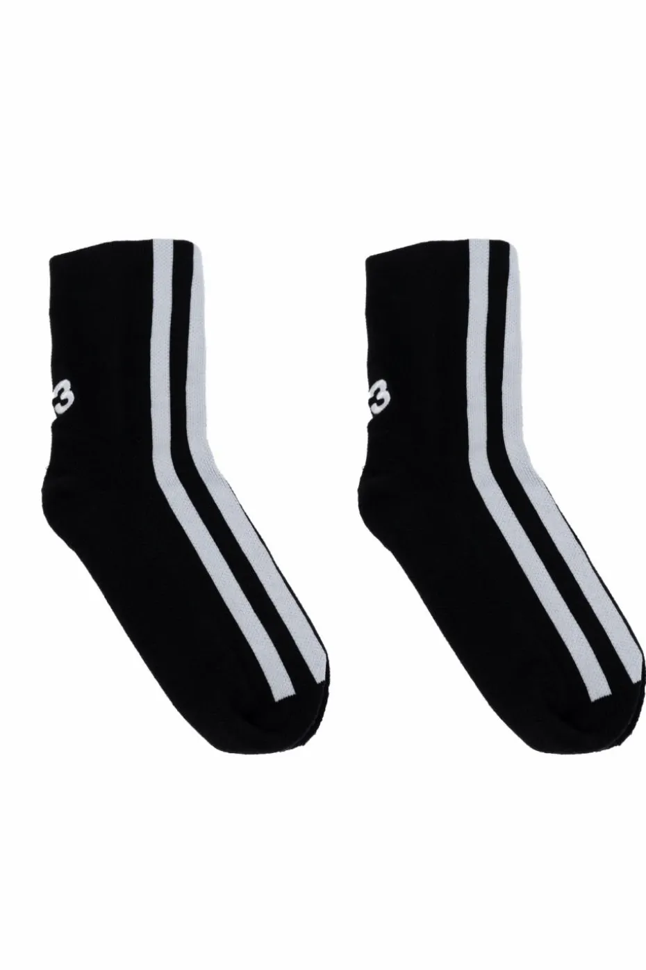 Y-3 CZARNY Skarpety ze wzorem