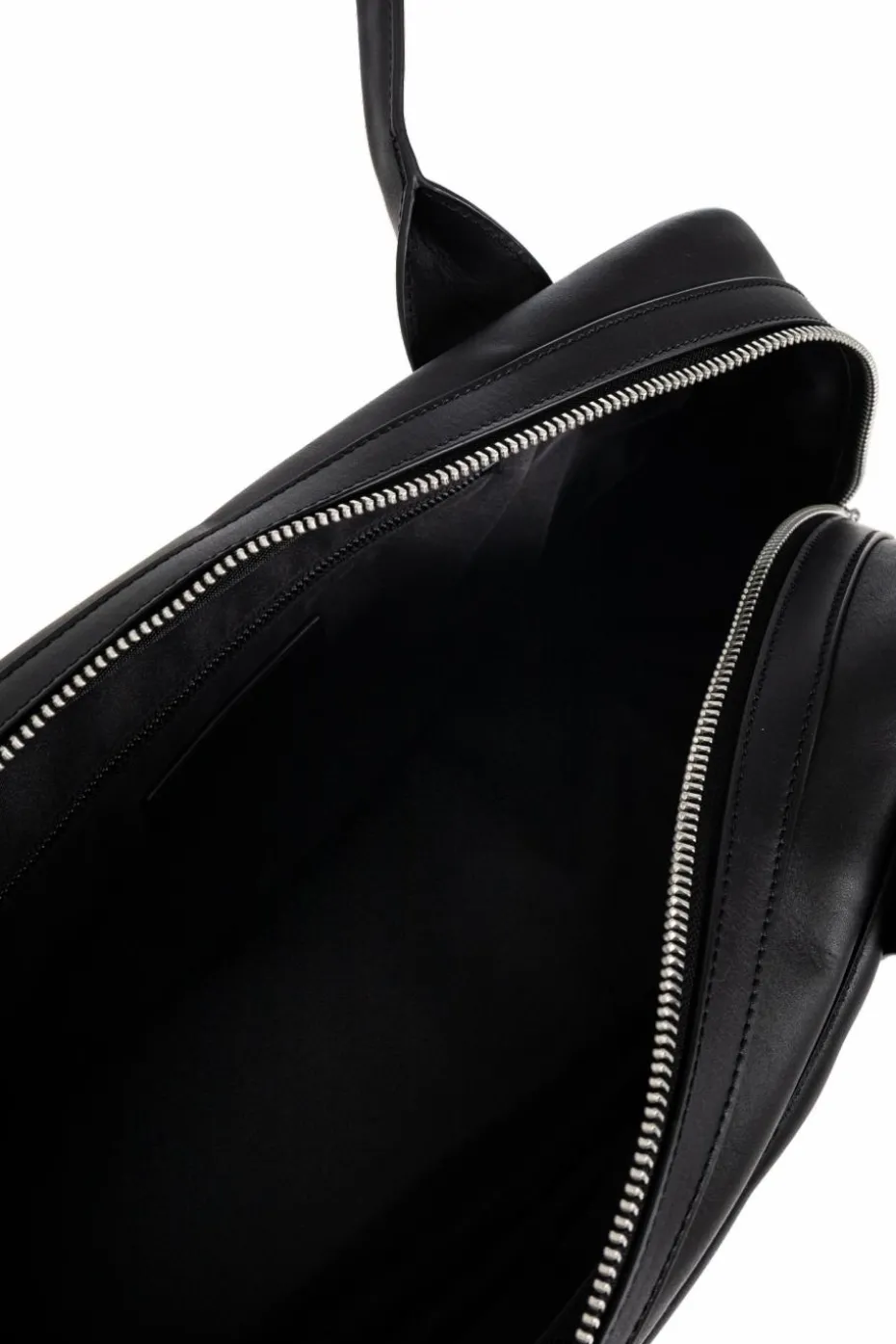 Y-3 CZARNY Skórzana torba