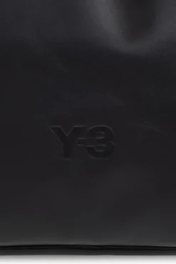 Y-3 CZARNY Skórzana torba